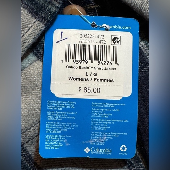 Columbia Womens Calico Basin Shirt Jacket - Picture 7 of 9